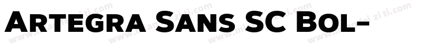Artegra Sans SC Bol字体转换
